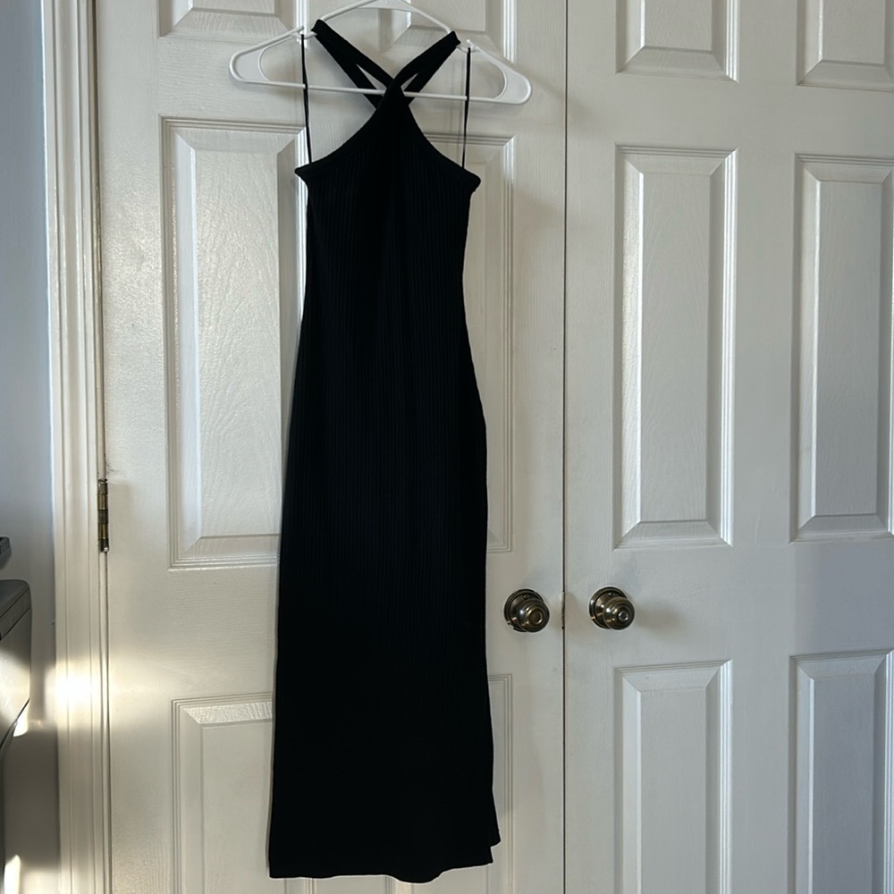 Old Navy cross neckline long dress XS